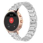 18mm For Fossil Female Sport / Charter HR xDfind Diamond Jewelry Steel Watch Band(Silver)