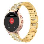 18mm For Fossil Female Sport / Charter HR xDfind Diamond Jewelry Steel Watch Band(Gold)