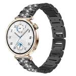 22mm For Huawei Watch GT5/GT5 Pro/4/4 Pro xDfind Diamond Jewelry Steel Watch Band(Black)
