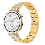 22mm For Huawei Watch GT5/GT5 Pro/4/4 Pro xDfind Diamond Jewelry Steel Watch Band(Gold)