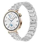 18mm For Huawei GT5/GT4 41mm / OPPO Watch X2 Mini xDfind Diamond Jewelry Steel Watch Band(Silver)