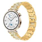 18mm For Huawei GT5/GT4 41mm / OPPO Watch X2 Mini xDfind Diamond Jewelry Steel Watch Band(Gold)
