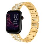 20mm For Ticwatch GTH / E3 / E / 2 xDfind Diamond Jewelry Steel Watch Band(Gold)