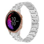 20mm For Garmin venu 2 / venu / Sq2 / Sq xDfind Diamond Jewelry Steel Watch Band(Silver)