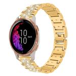 20mm For Garmin venu 2 / venu / Sq2 / Sq xDfind Diamond Jewelry Steel Watch Band(Gold)