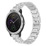 20mm For Garmin GarminMove Sport / vivoactive3 xDfind Diamond Jewelry Steel Watch Band(Silver)