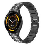 22mm For Garmin Venu 3 / vivoactive4 xDfind Diamond Jewelry Steel Watch Band(Black)