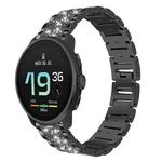 22mm For Suunto Race S / Race / 9 Peak / 5 Peak xDfind Diamond Jewelry Steel Watch Band(Black)