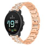 22mm For Suunto Race S / Race / 9 Peak / 5 Peak xDfind Diamond Jewelry Steel Watch Band(Rose Gold)