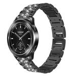 22mm For Xiaomi Watch S3/2 Pro/S2/S1 xDfind Diamond Jewelry Steel Watch Band(Black)