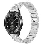 22mm For Xiaomi Watch S3/2 Pro/S2/S1 xDfind Diamond Jewelry Steel Watch Band(Silver)