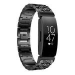 For Fitbit Inspire 2 / Ace 3 14mm xDfind Diamond Jewelry Stainless Steel Watch Band(Black)