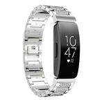 For Fitbit Inspire 2 / Ace 3 14mm xDfind Diamond Jewelry Stainless Steel Watch Band(Silver)