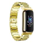 For Fitbit Luxe / Special Edition 12mm xDfind Diamond Jewelry Stainless Steel Watch Band(Gold)