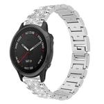 For Garmin Fenix 8/7S/6S/5S 20mm 18mm xDfind Diamond Jewelry Stainless Steel Watch Band(Silver)