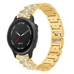 For Garmin Fenix 8/7S/6S/5S 20mm 18mm xDfind Diamond Jewelry Stainless Steel Watch Band(Gold)