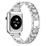 For Apple Watch 38 / 40 / 41 / S10 42mm xDfind Diamond Jewelry Stainless Steel Watch Band(Silver)