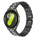 For Samsung Galaxy Watch7 / FE / 6 / 5 / 4 20mm xDfind Diamond Jewelry Stainless Steel Watch Band(Black)