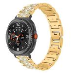 For Samsung Galaxy Watch8 20mm xDfind Diamond Jewelry Stainless Steel Watch Band(Gold)