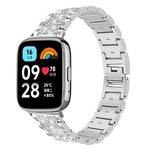For Redmi Watch 3 Active / Lite 20mm xDfind Diamond Jewelry Stainless Steel Watch Band(Silver)