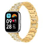 For Redmi Watch 3 Active / Lite 20mm xDfind Diamond Jewelry Stainless Steel Watch Band(Gold)