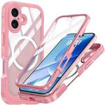 For iPhone 17 Life Waterproof MagSafe Magnetic Rugged Phone Case(Pink)