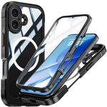 For iPhone 17 Life Waterproof MagSafe Magnetic Rugged Phone Case(Black)