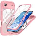 For iPhone 17 Air Life Waterproof MagSafe Magnetic Rugged Phone Case(Pink)