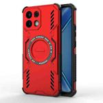 For OPPO K13 5G Butterfly Armor MagSafe Magnetic Ring Shockproof Phone Case(Red)