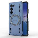 For OPPO A5 5G Global / K13x 5G Butterfly Armor MagSafe Magnetic Ring Shockproof Phone Case(Blue)