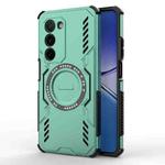 For OPPO A5 5G Global / K13x 5G Butterfly Armor MagSafe Magnetic Ring Shockproof Phone Case(Light Green)