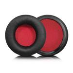 2pcs Sponge Earmuffs Replacement Earpads For ATH-AR3BT / AR3iS / AR1iS, Style:Black Red Protein Leather