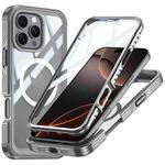 For iPhone 16 Pro Max Life Waterproof MagSafe Magnetic Rugged Phone Case(Grey)