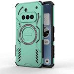 For Nothing Phone 3a Butterfly Armor MagSafe Magnetic Ring Shockproof Phone Case(Light Green)