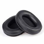 2pcs Sponge Earmuffs Replacement Earpads For ATH-MSR7, Style:Black Protein Leather
