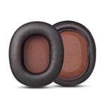 2pcs Sponge Earmuffs Replacement Earpads For ATH-MSR7, Style:Dark Brown Protein Leather