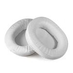 2pcs Sponge Earmuffs Replacement Earpads For ATH-MSR7, Style:White Protein Leather