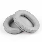 2pcs Sponge Earmuffs Replacement Earpads For ATH-MSR7, Style:Grey Protein Leather