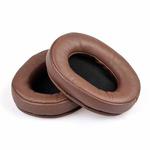 2pcs Sponge Earmuffs Replacement Earpads For ATH-MSR7, Style:Brown Lambskin