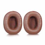 2pcs Sponge Earmuffs Replacement Earpads For ATH-SR5 / SR5BT, Style:Brown Protein Leather
