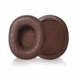 2pcs Sponge Earmuffs Replacement Earpads For ATH-SR5 / SR5BT, Style:Brown Lambskin