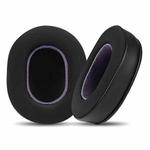 2pcs Ice Silk Cloth Replacement Earpads For Audio Technica ATH-MSR7 / M50X / M40(Black Purple)