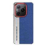 For Honor Power Camera Design Diamond Texture Leather PC Phone Case(Blue)