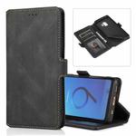 For Samsung Galaxy S9 Retro Magnetic Closing Clasp Horizontal Flip Leather Case with Holder & Card Slots & Photo Frame & Wallet(Black)