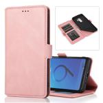 For Samsung Galaxy S9 Plus Retro Magnetic Closing Clasp Horizontal Flip Leather Case with Holder & Card Slots & Photo Frame & Wallet(Rose Gold)