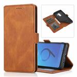 For Samsung Galaxy S9 Plus Retro Magnetic Closing Clasp Horizontal Flip Leather Case with Holder & Card Slots & Photo Frame & Wallet(Brown)