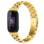 12mm xDfind Three Beads Quick Release Metal Watch Band(Gold)
