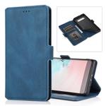 For Samsung Galaxy S10 Retro Magnetic Closing Clasp Horizontal Flip Leather Case with Holder & Card Slots & Photo Frame & Wallet(Navy Blue)