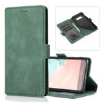For Samsung Galaxy S10e Retro Magnetic Closing Clasp Horizontal Flip Leather Case with Holder & Card Slots & Photo Frame & Wallet(Green)