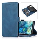 For Samsung Galaxy S20  5G Retro Magnetic Closing Clasp Horizontal Flip Leather Case with Holder & Card Slots & Photo Frame & Wallet(Navy Blue)